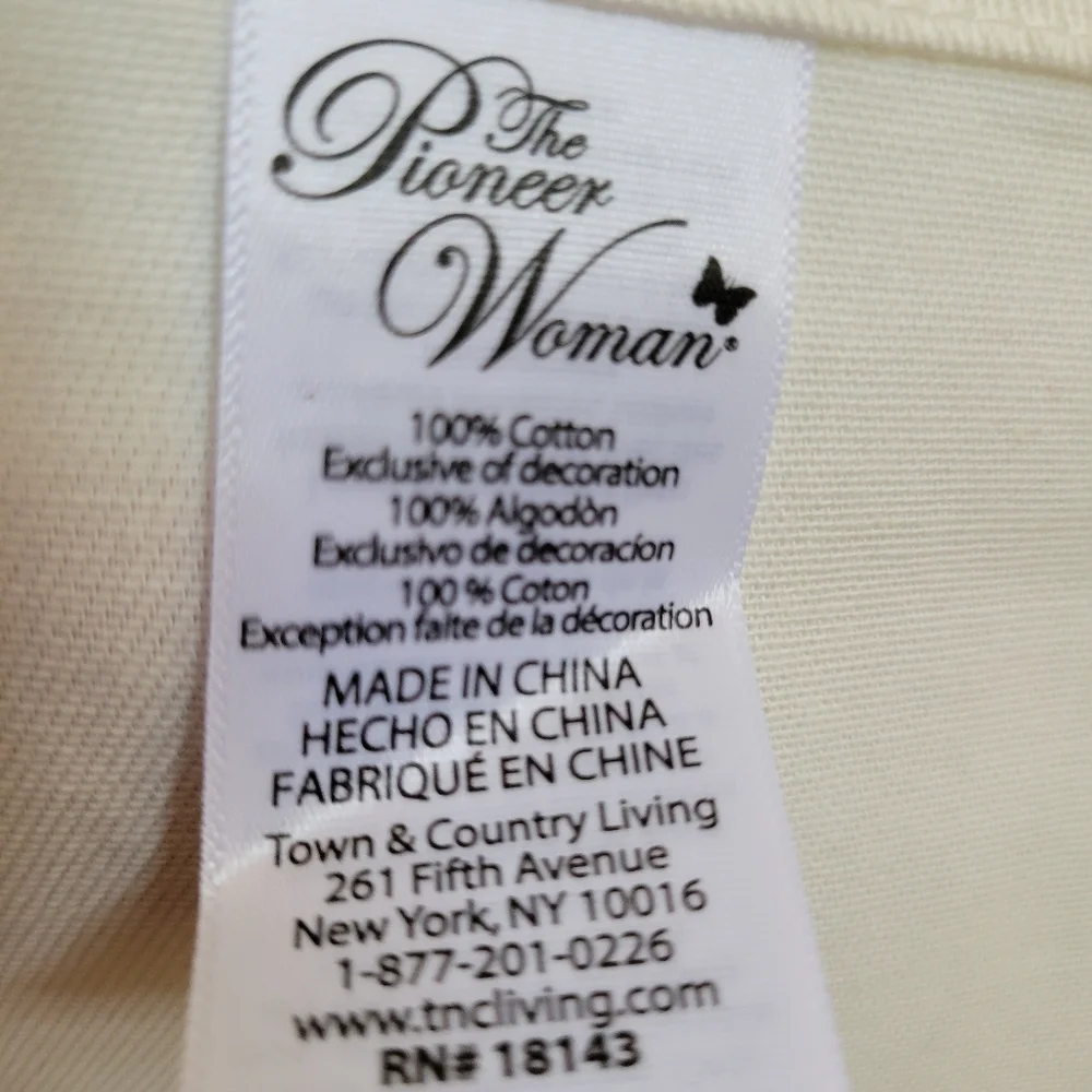 Home Sweet Home  Embroidered Tea Towel ~ Pioneer Woman ~ GUC ~ FINAL PRICE! - Picture 9 of 13